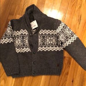 NWT Janie Jack cowl neck sweater boys